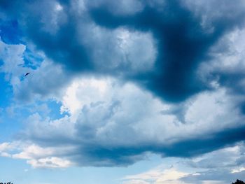 Low angle view of clouds in sky