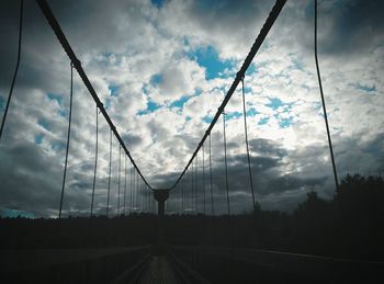 Silhouette landscape against sky