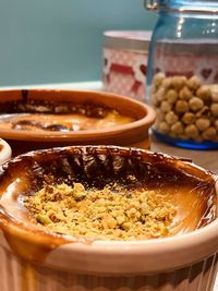 Close-up of food in bowl on table