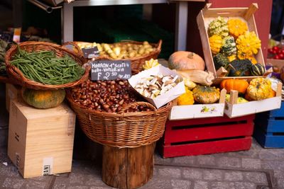 Chestnuts at the market