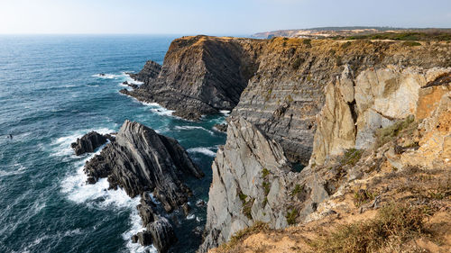 Scenic view of sea against sky