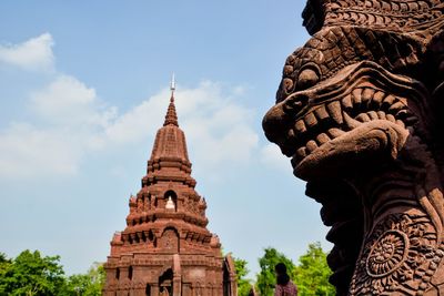 Low angle view of a temple