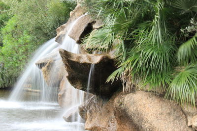 River flowing through rocks