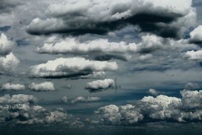 Low angle view of clouds in sky