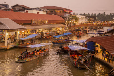 Boats in canal