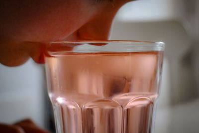 Close-up of coffee in glass