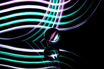 Low angle view of illuminated lights