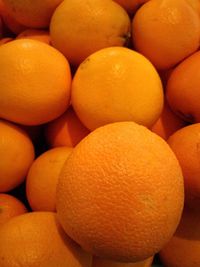 Full frame shot of oranges in market