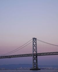 View of suspension bridge against sky