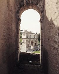 View of old ruin building