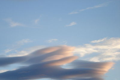 Low angle view of cloudy sky