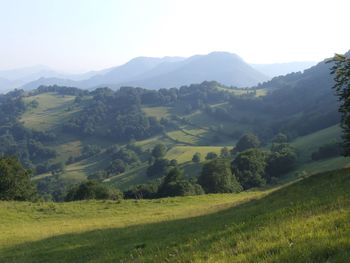 Scenic view of landscape against sky