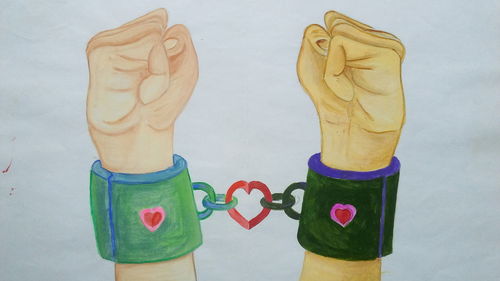 Close-up of heart shape decoration