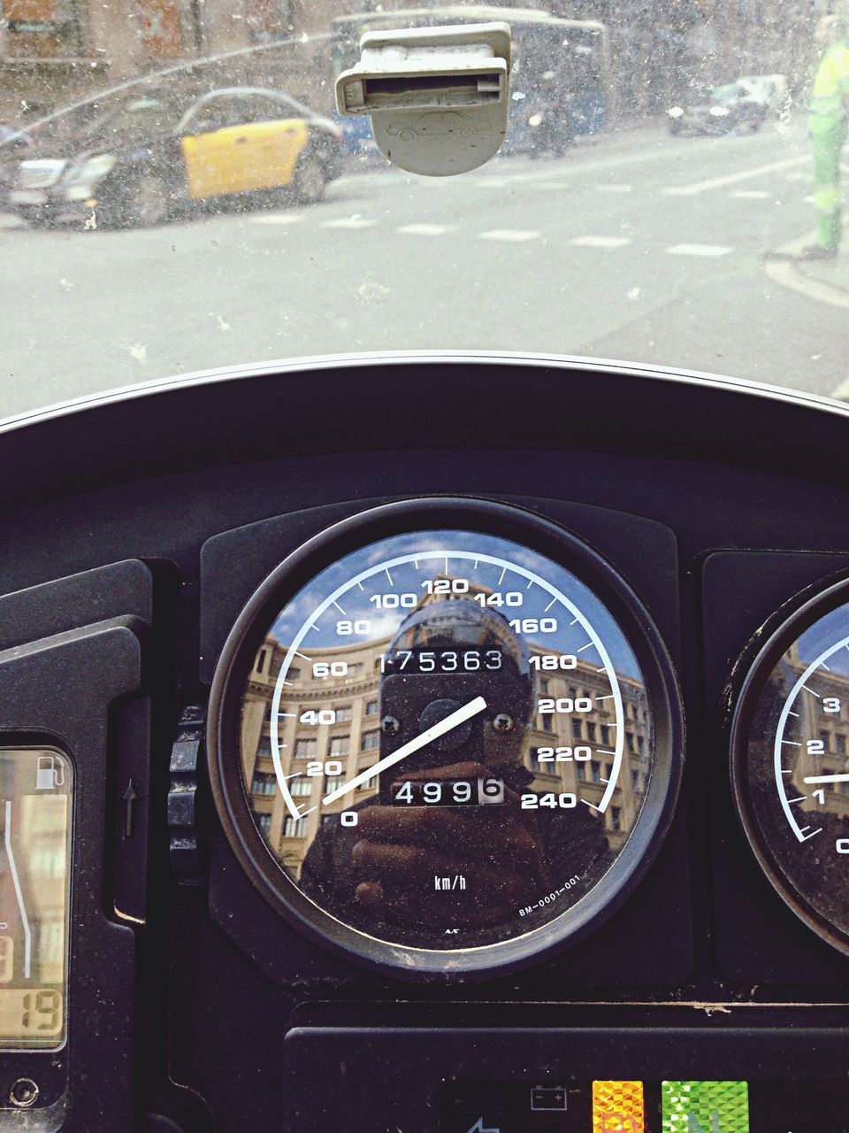 car, transportation, land vehicle, mode of transport, window, glass - material, close-up, indoors, transparent, travel, reflection, vehicle interior, old-fashioned, no people, retro styled, architecture, day, built structure, part of, street