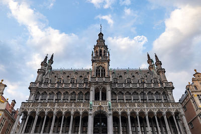 Low angle view of historic building against sky