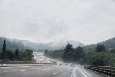 View of highway against sky