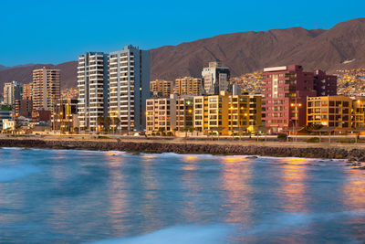 Panoramic view of antofagasta, the biggest city in the mining region of northern chile.