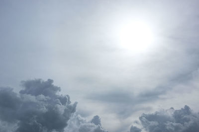 Low angle view of clouds in sky