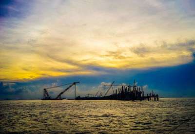 Scenic view of sky at sunset