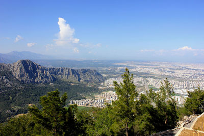 Antalya city view from the top of mountain