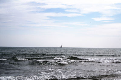 Scenic view of sea against sky