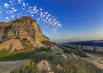 Scenic view of mountain against sky