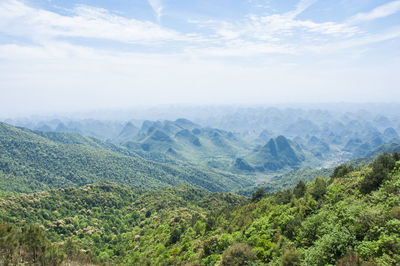 Scenic view of landscape against sky