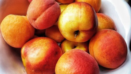 High angle view of fruits in market