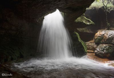 View of waterfall