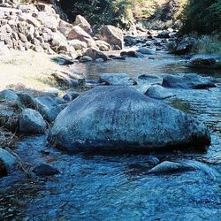 Rocks in sea