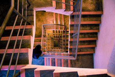 Man sitting on steps