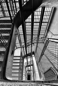 Low angle view of staircase in building