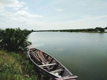 Scenic view of river against sky