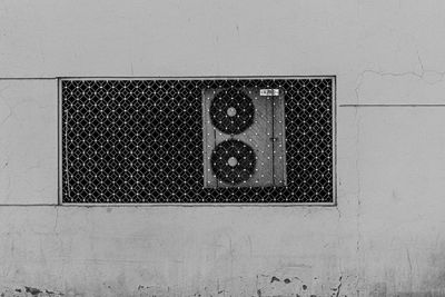 Close-up of window on wall