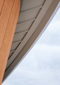 Low angle view of modern building against sky