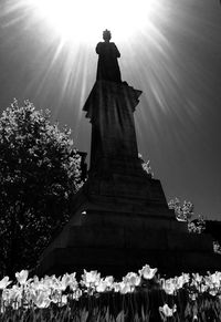 Low angle view of temple