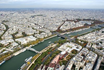 High angle view of cityscape