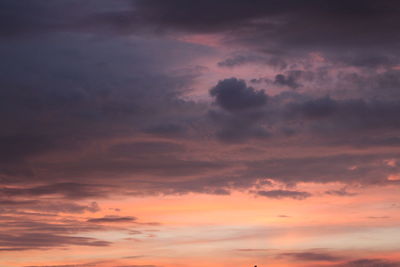 Low angle view of dramatic sky