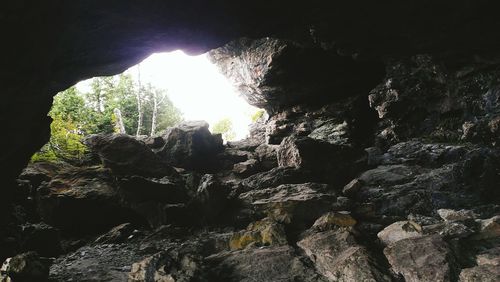 Rock formation at sunset