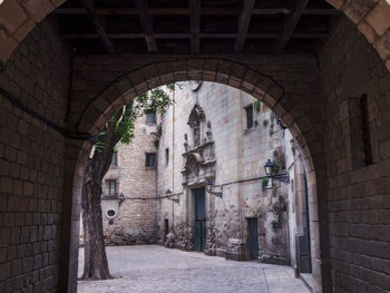 Entrance of historic building