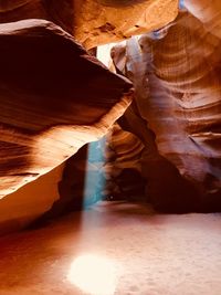 Rock formations in cave