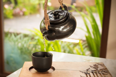 Close-up of drink on table