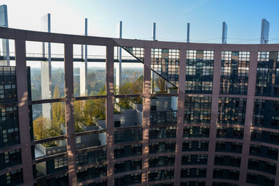 Modern buildings against sky in city