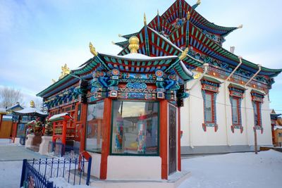 Low angle view of temple