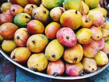 Close-up of fruits for sale in market