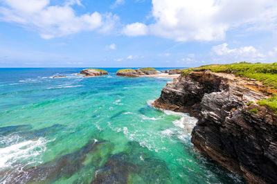 Scenic view of sea against sky