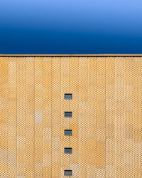 Low angle view of building against clear sky