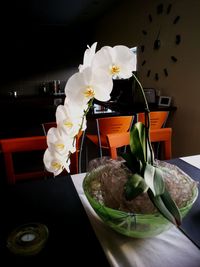 Close-up of flower bouquet on table