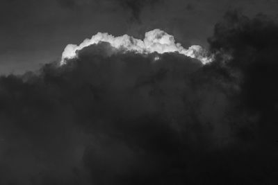 Low angle view of storm clouds in sky