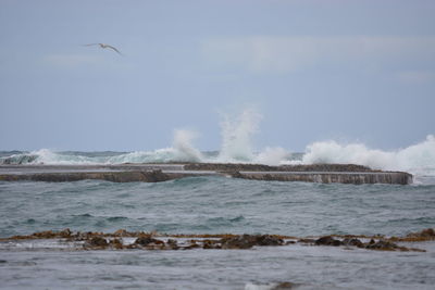 Scenic view of sea against sky